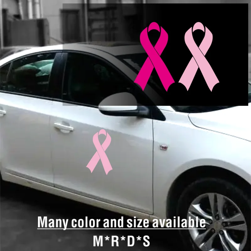 Breast Cancer Care Awareness Ribbon Vinyl Sticker Car Truck Window Laptop Die Cut Removable Vinyl Decal Sticker #204