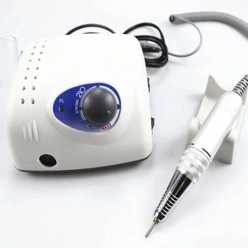 Strong 210 Electric Manicure Mill Cutter 65W Nail Drill Machine Professional Nail Art Tool 35000 RPM Pedicure Grinding