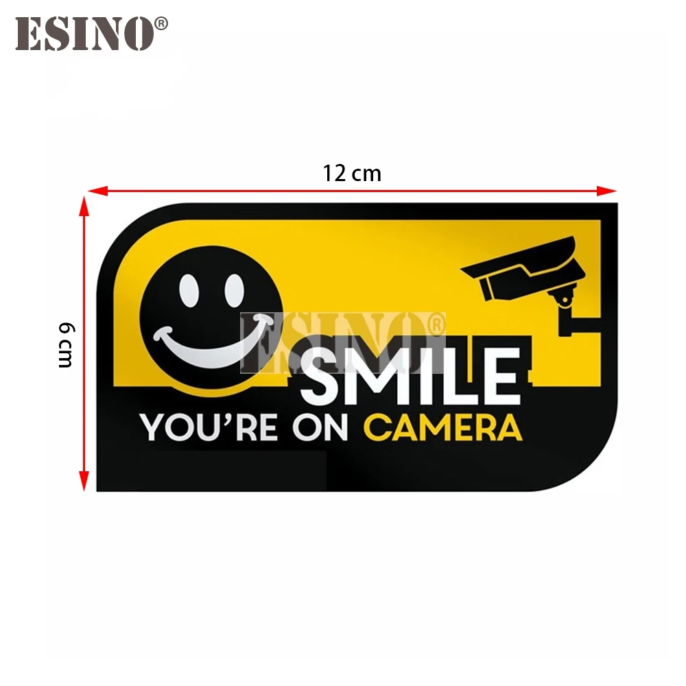 Creative Funny Smile You Are On Camera Decorative Sticker Cartoon PVC Decal Waterproof Car Body Pattern Vinyl