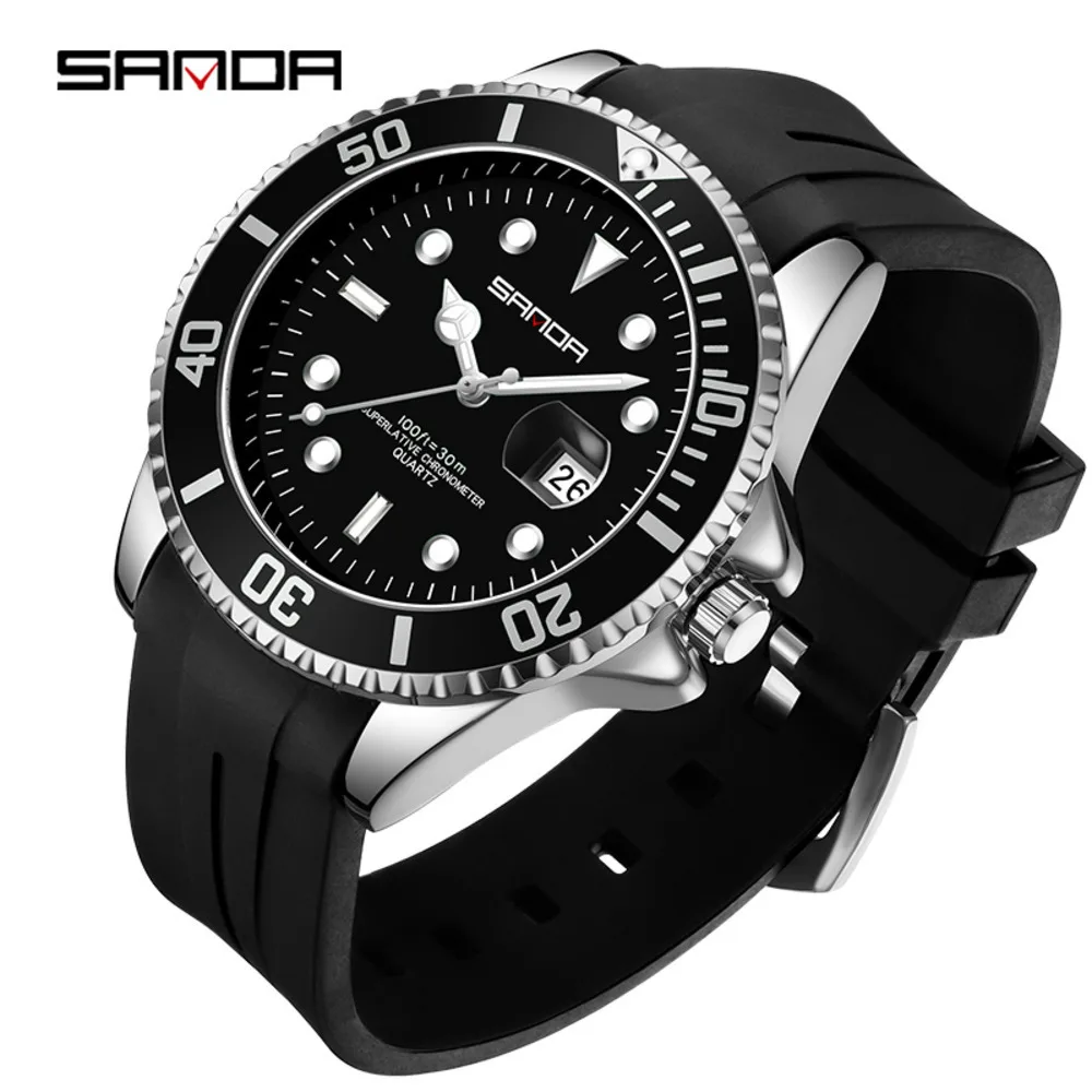 

SANDA Top Brand Fashion Men's Watches 30M Luminous Waterproof Quartz Wristwatch For Male Clock Calendar Relogio Mascuo