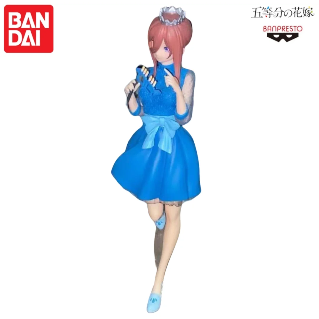 Bandai en Stock Original Banpresto Nakano Miku modèle poupée flambant neuf en boîte figurine périphériques d'animation personnages d'anime