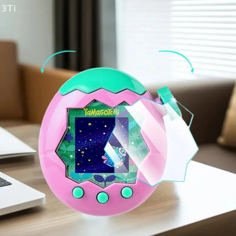 Copertura protettiva per schermo intero per accessori da gioco Tamagotchi Paradise in giallo trasparente