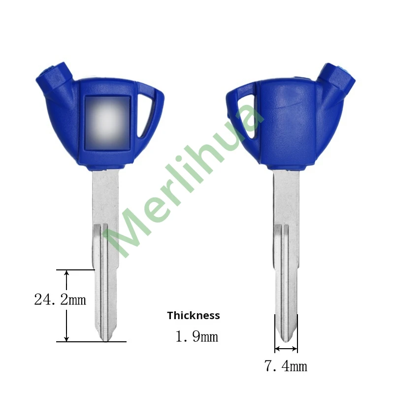 Suzuki motorcycle key, suitable for: Suzuki AN Tianlang 250/400 Tianlang 650 key embryo with magnet motorcycle key embryo