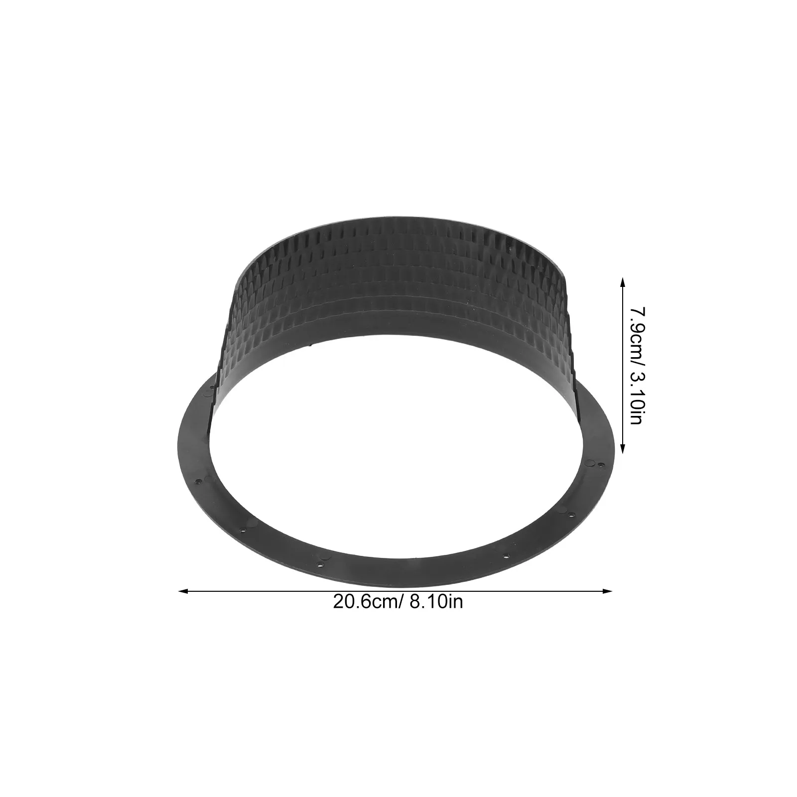 2Pcs Car Speaker Covers 8 Inch Waterproof Black Plastic Speaker Grill Protective Cover Honeycomb Heat Dissipation Car Audio