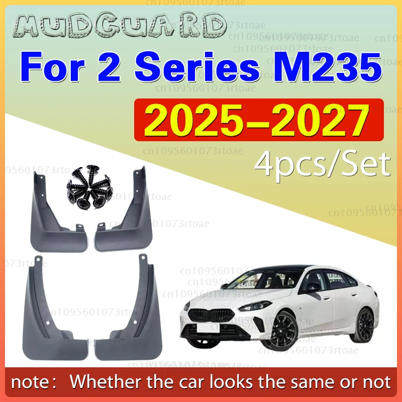 Car Mudflaps for BMW 2 Series M235 F74 220d 2025~2027 Mud Flaps Splash Guards Cover Mudguards Front Rear Wheel Fender Accessorie