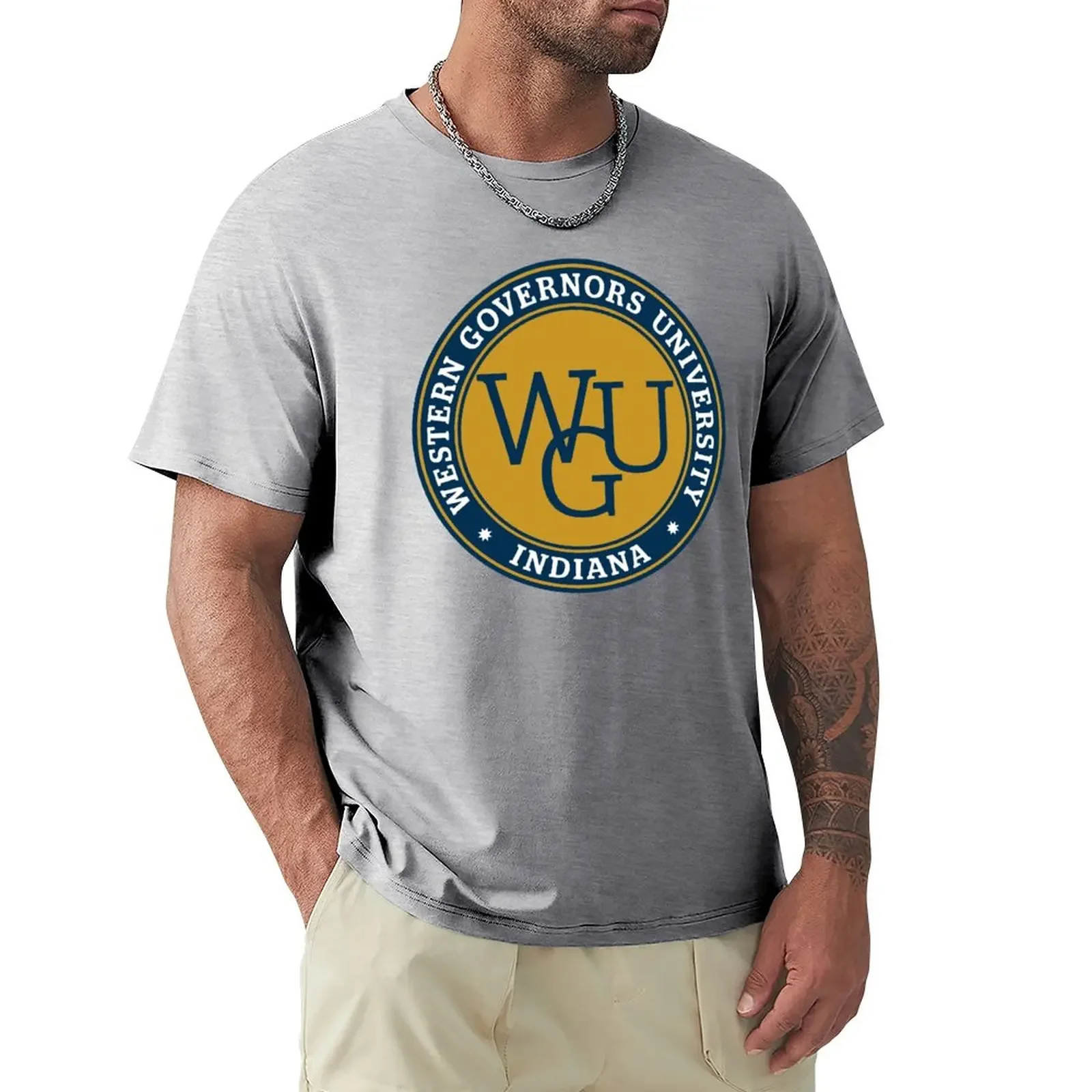 WGU Indiana College T-Shirt animal prinfor boys plain Blouse heavy weight t shirts for men