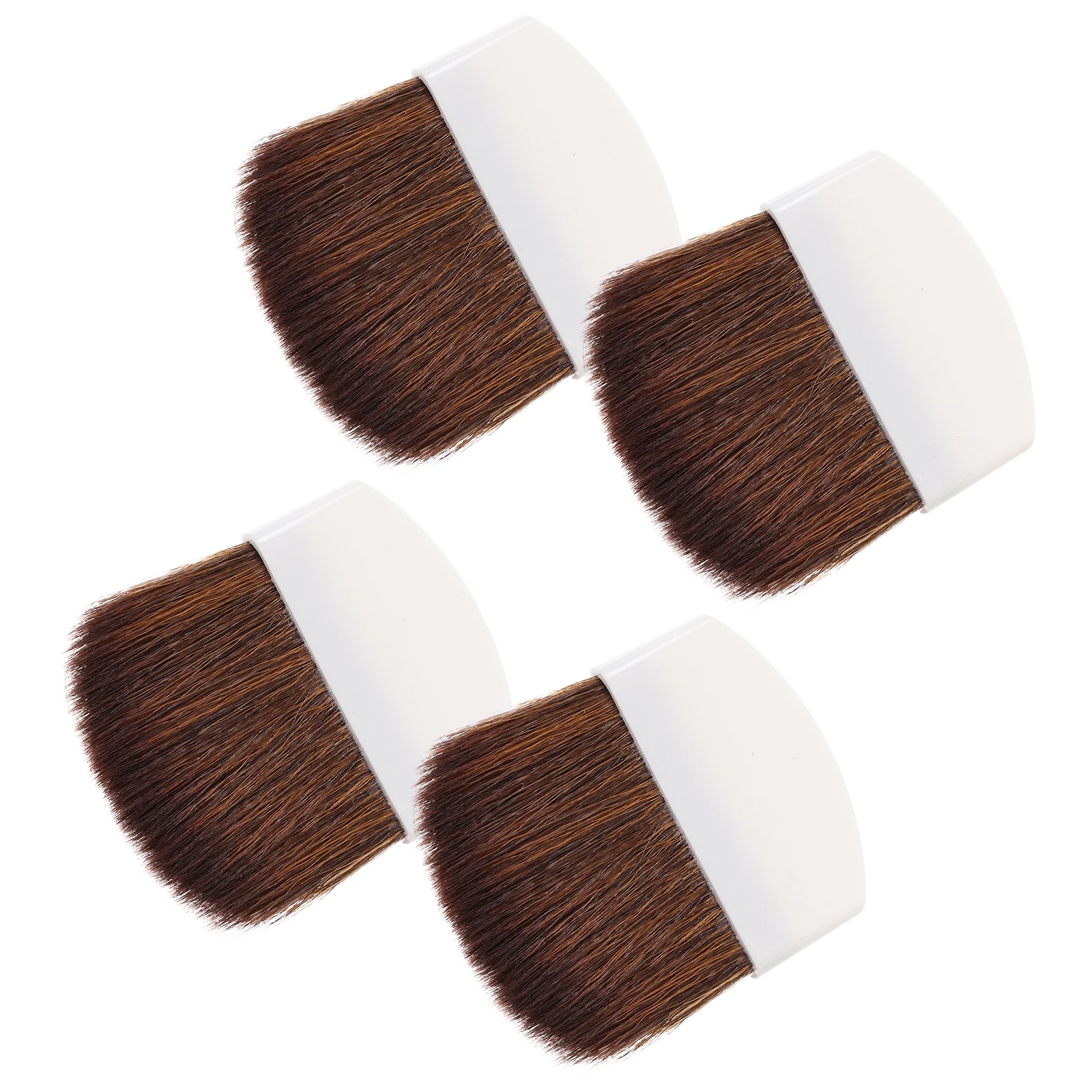 

4pcs Makeup Brushes Black Handle Soft Bristles for Blush Highlighter Nose Shadow Cheeks Mini Cosmetics Tools