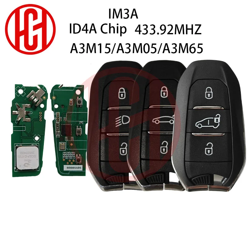 IM3A ID4A رقاقة 433.92MHZ A3M05 A3M15 A3M65 سيارة مفتاح بعيد لسيتروين C3 C4 بيجو 307 308 3008 508 5008 DS فوكسهول أوبل #1