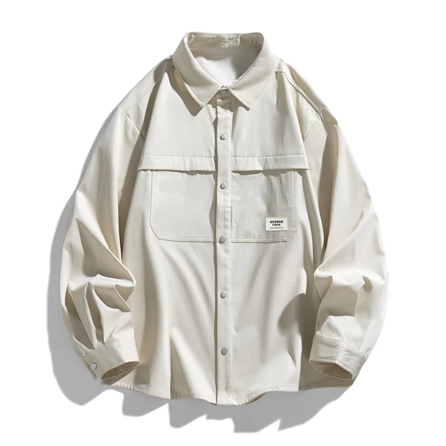 2026 Autumn High-end Workwear Shirt Men's Long Sleeved New High Street Casual Shirt Jacket