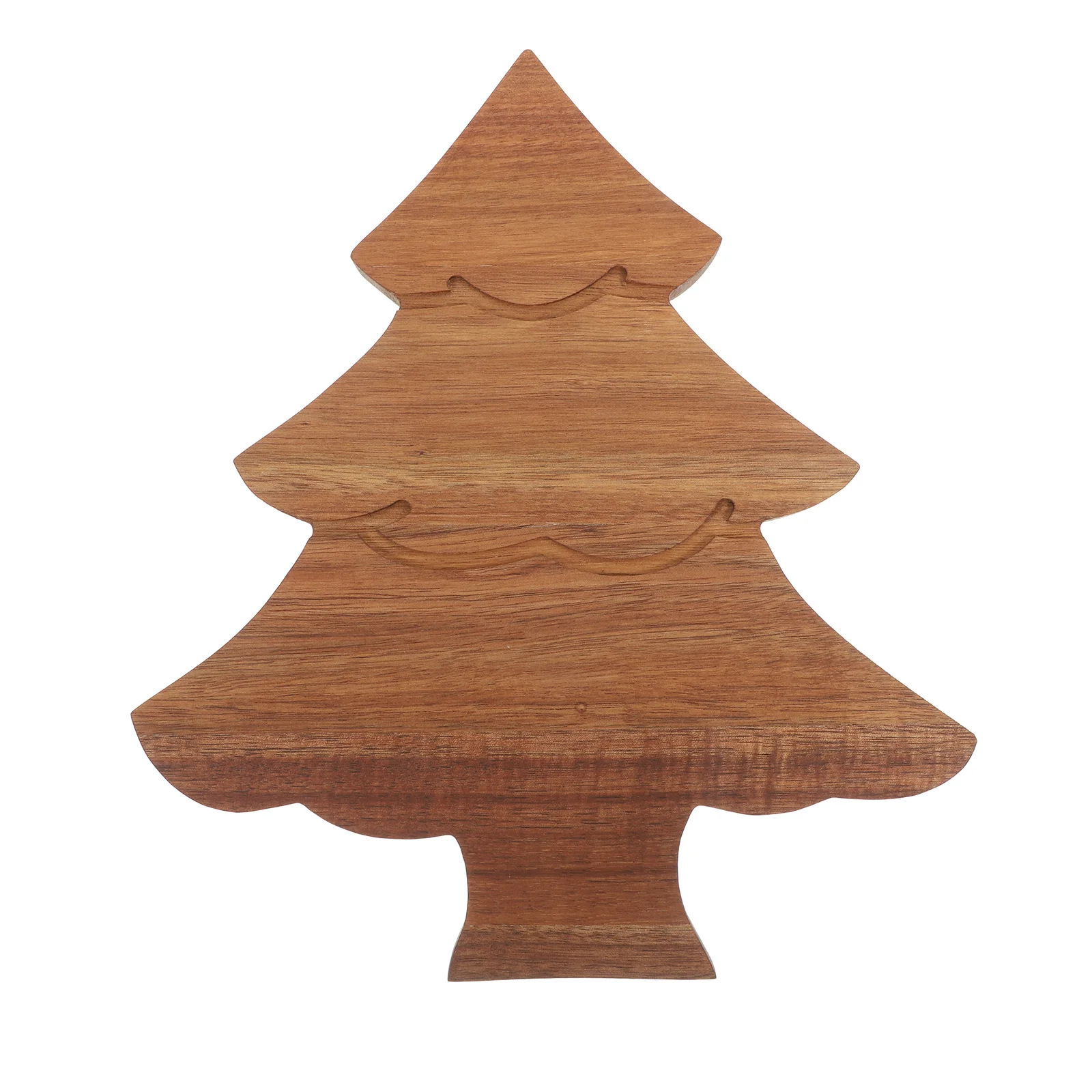

1pc Christmas Tree Shaped Wooden Cutting Board Decorative Charcuterie Platter Xmas Tree Sushi Serving Tray Kitchen Food
