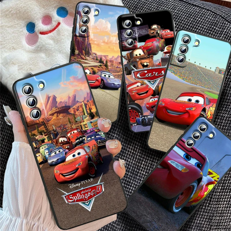 

Disney Auto Story Cool Cars For Samsung Galaxy S24 S23 S22 S21 S20 FE S10 S10E Plus Ultra Pro Lite 5G Black TPU Phone Case
