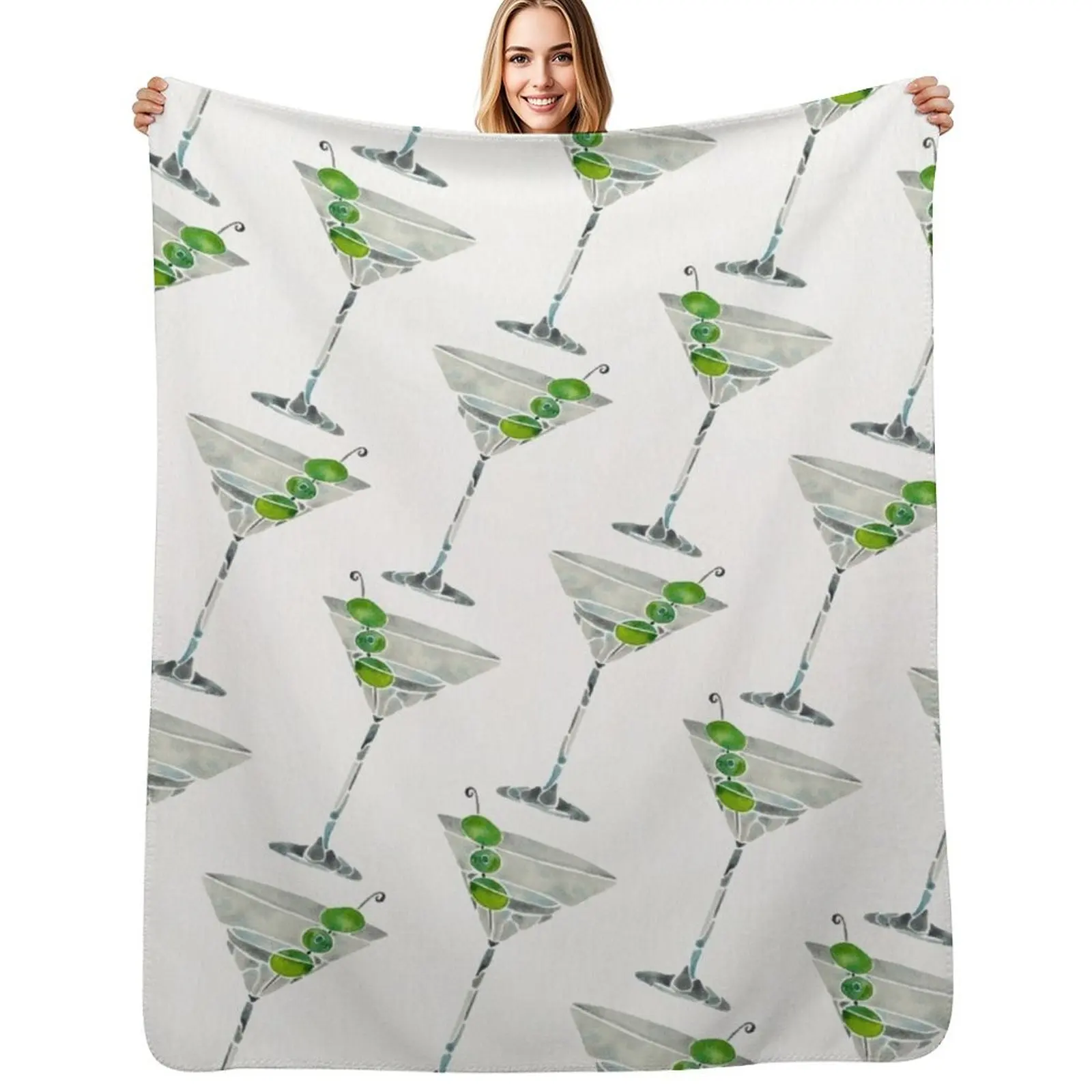 Dirty Martini Throw Blanket Lightweight Warm Blanket for Indoor Outdoor Use