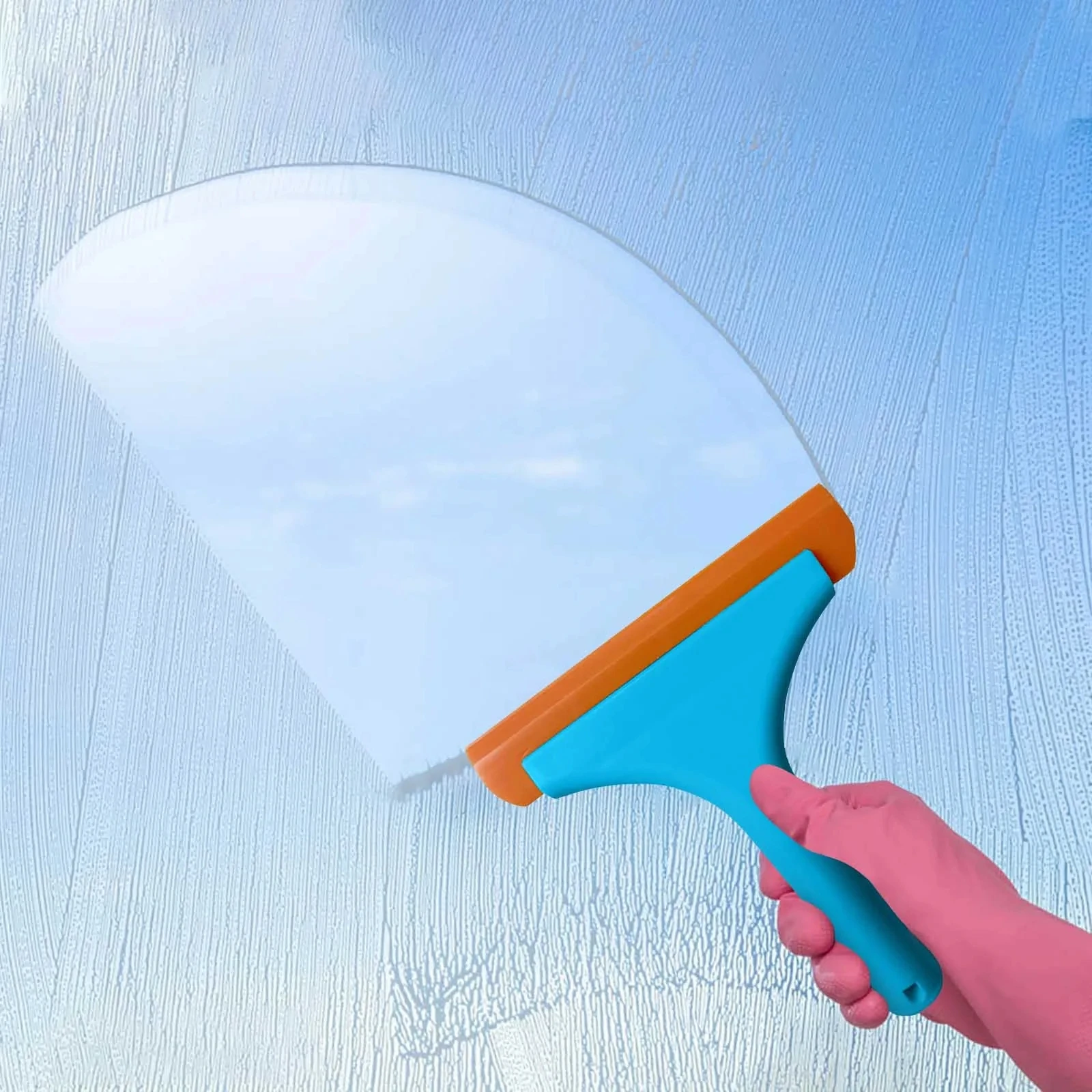 2023 Super Flexible Silicone Squeegee Auto Water Blade Water Wiper Shower Squeegee Long Handle for Car Windshield Window