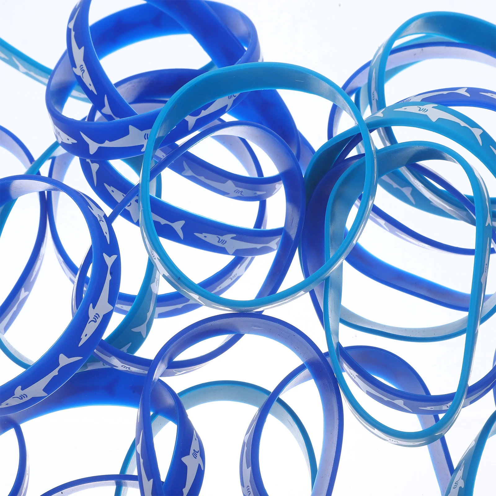 

25 Pcs Silicone Bracelet Birthday Decoration Wrist Bands Wristbands Straps Shark