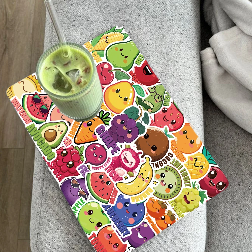 50pcs Cartoon Fruit Apple Orange Stickers Decals For Phone Notebook Suitcase DIY Graffiti Aesthetic Stickers Kids Toys Gifts