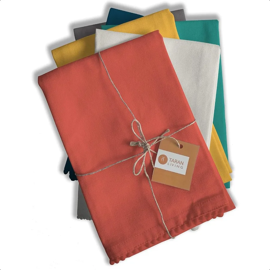 Asciugamani da cucina Asciugamani da cucina Asciugamani da tè per cucina Asciugamani da bar per asciugamani di stoffa Strofinacci solidi 18x28 Confezione da 6 Asso