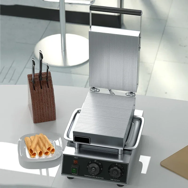 220V Ice Cream Egg Pastry Machine Crispy Egg Roll Machine Baked Waffle Cake Baking Pan Crispy Machine Baking Tools