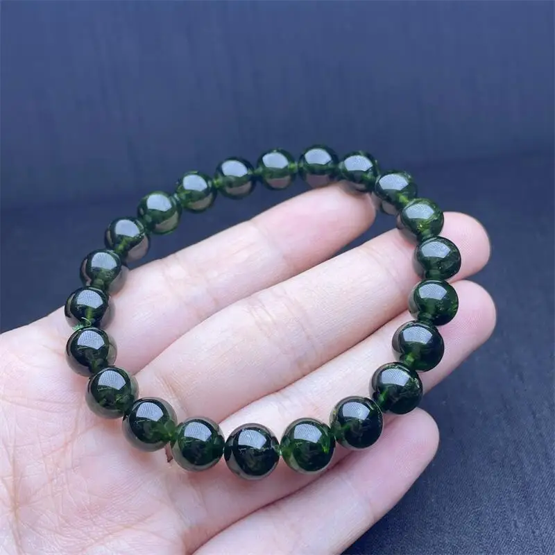 10MM Natural Diopside Bracelet Colorful Gemstone Bead Strings Fashion Beautifully Jewelry For Men And Women 1PCS