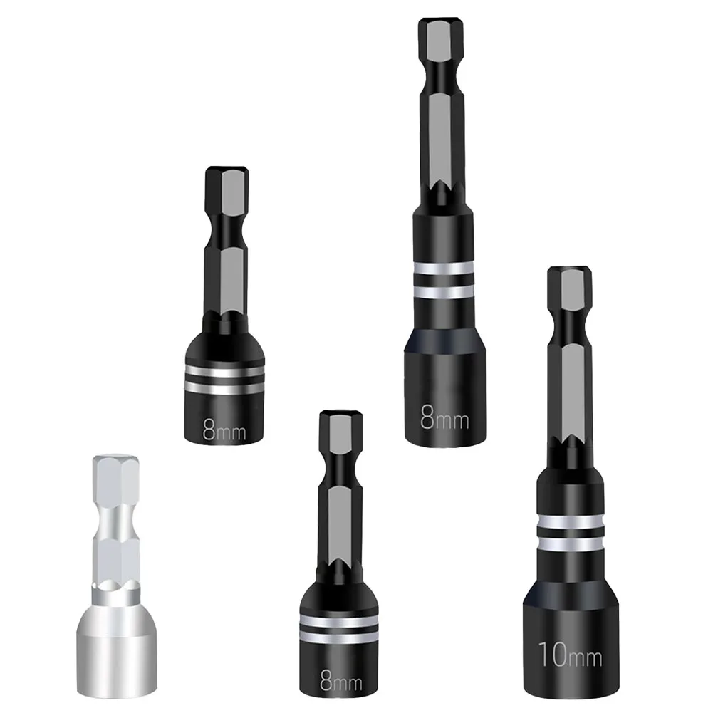 1 stks 8mm Magnetische Moer Schroevendraaier Socket Bit Hex Shank Driver Adapter Dopsleutel Handgereedschap Accessoires