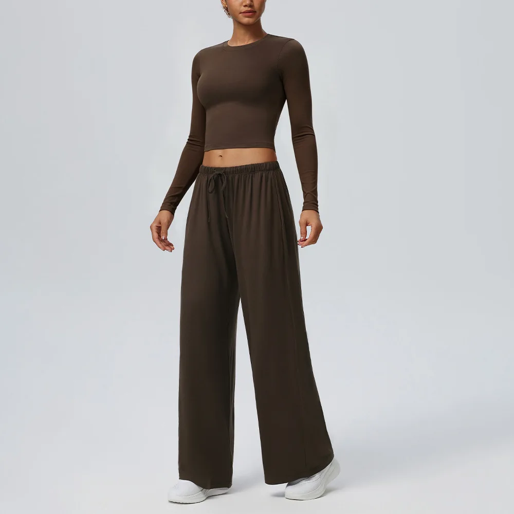 Customized LOGO Women's European and American Yoga Naked Skin-friendly High Elastic Breathable Casual Sports Fitness Clothing