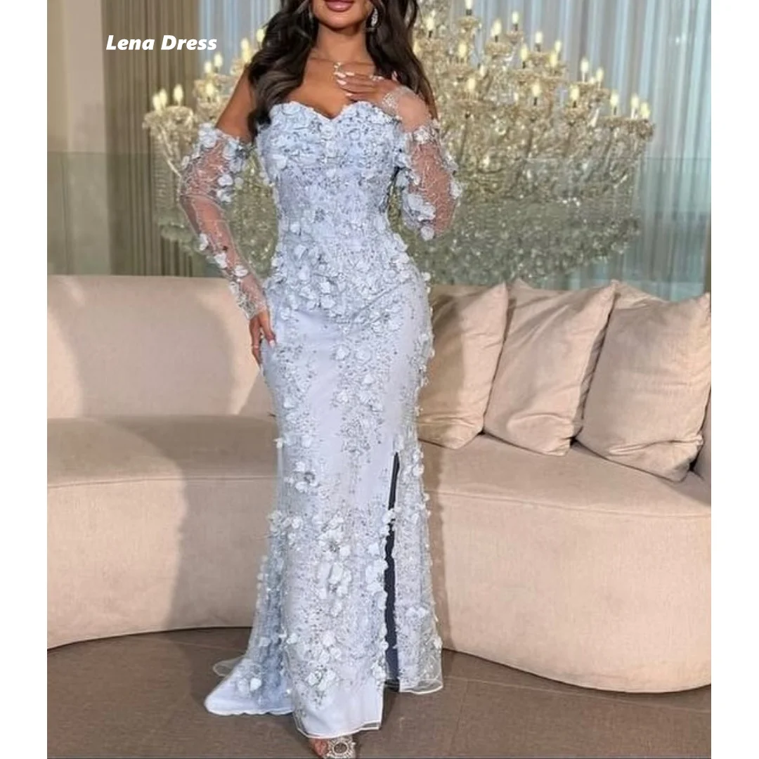 

Lena Customized Elegant Gowns Side Slit Ball Gown Luxury Dress Prom Dresses 2025 Luxury Dresses for Party Dresses Woman 2025