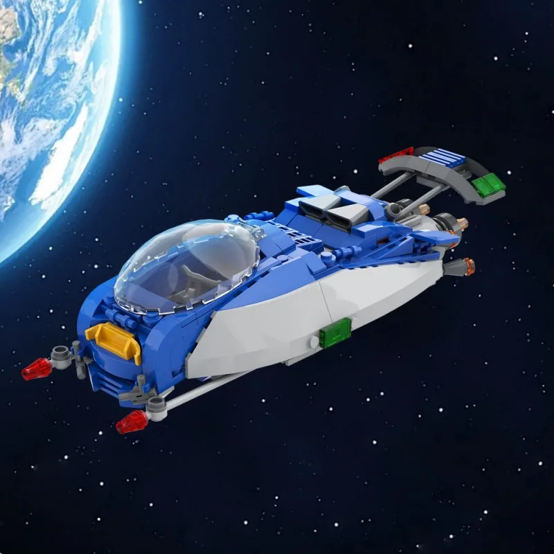 

286PCS MOC High-tech Classic Spacecraft Building Blocks Interstellar Discovery Space Ship Model Educational Toys Children Gifts