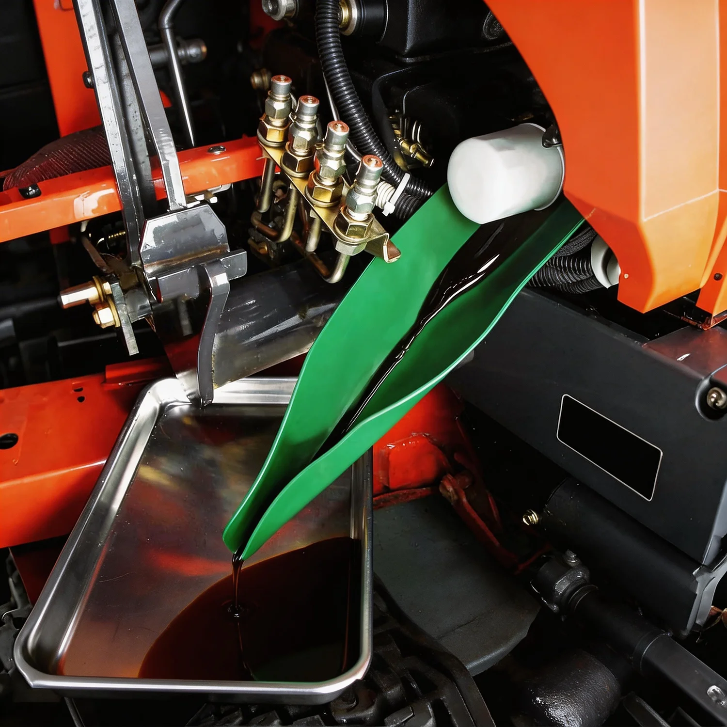 

Multi-Purpose Flexible Funnel, Oil Drain Change Flex Foldable Filter Funnels, Flexible Draining Tool for Automotive