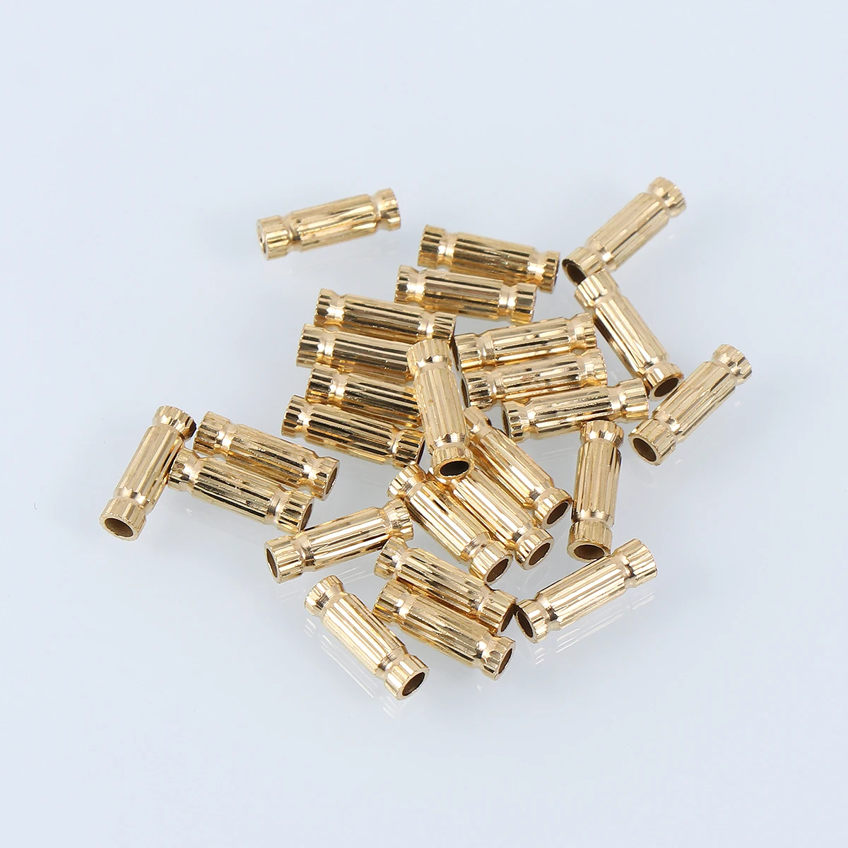 

100pcs Round Tube Beads Diy Jewelry Accessories Copper Charm Beads For Bracelets Necklaces Earrings Anklets Clothing Crafts