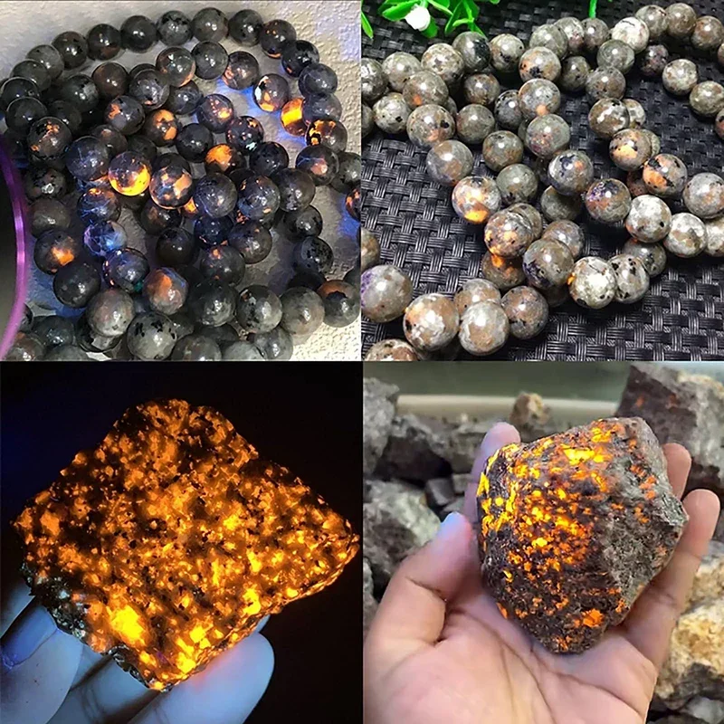 100% Natural Flame Stone Beads Yooperlite Fire Sodalite Round Loose Spacer Beads for Jewelry Making DIY Bracelets Necklaces 15\'\'