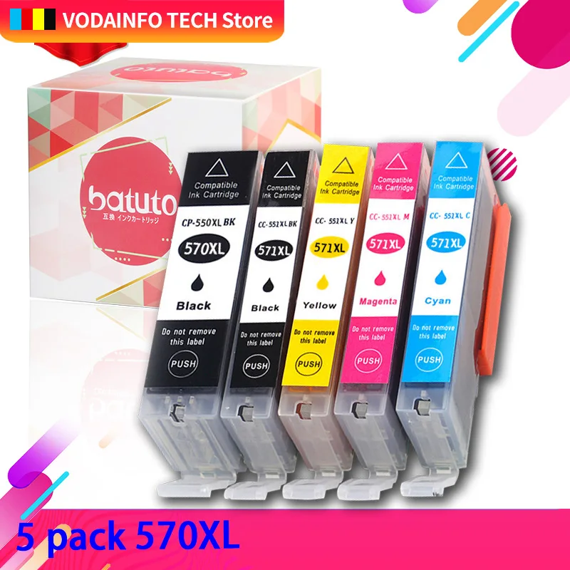 QSYRAINBOW  Cartridge Replacement For Canon PGI570 PGI-570 PGI 570 XL Ink Cartridge For MG7750 7751 6850 MG7752 7753 Printer