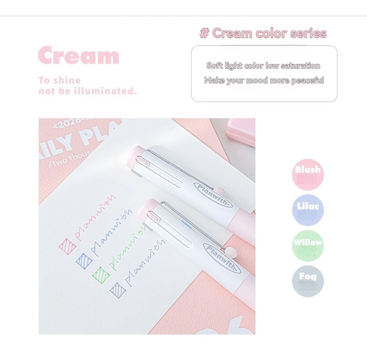 1 x Gelstift, mehrfarbiger Stift mit hohem ästhetischem Wert und mehreren Farben in einem, neutralem Stift, spezieller Markierungsstift für Notizen – Detail 9