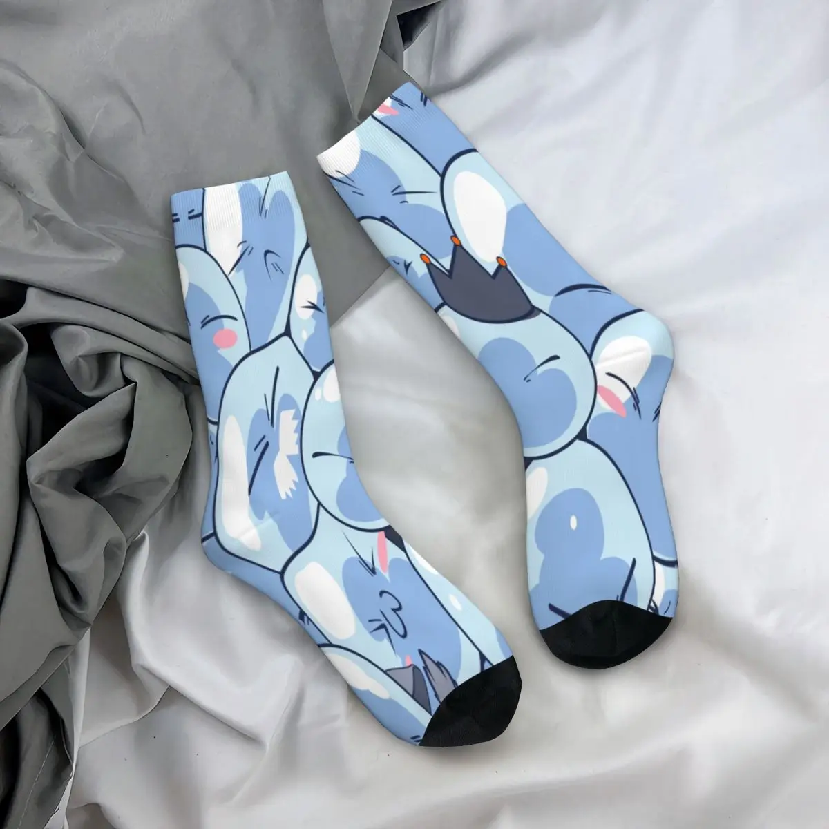 Happy Funny Men\'s Socks Harajuku Rimuru Tempest That Time I Got Reincarnated As A Slime Sock Sport Women\'s Socks Autumn Winter