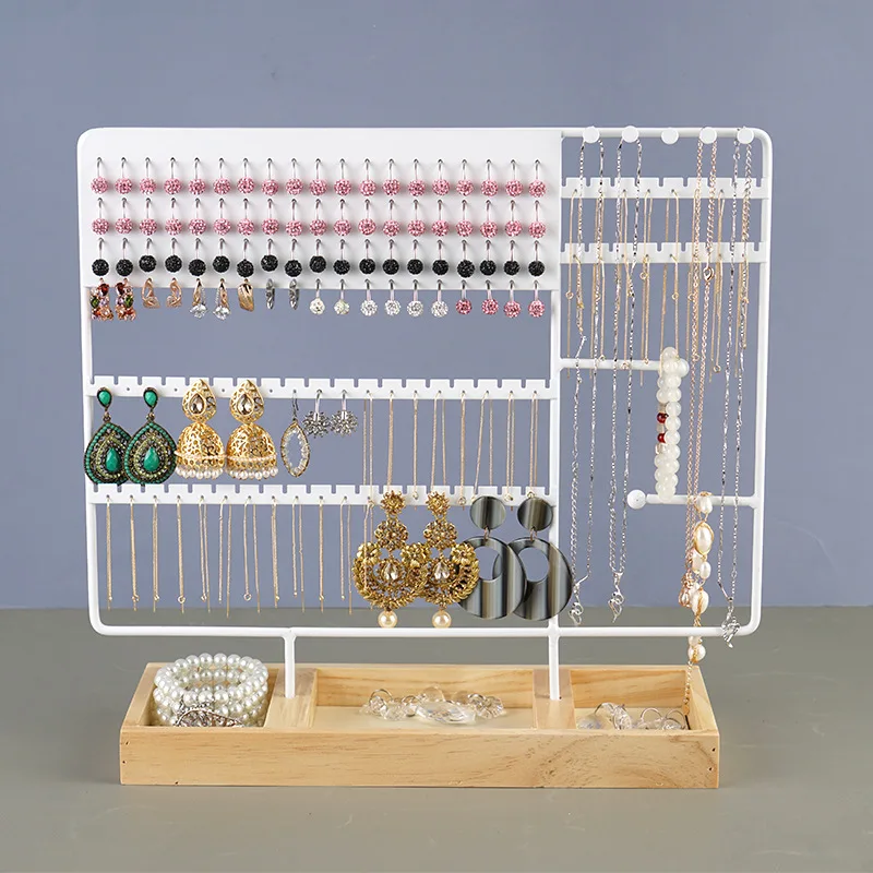 European metal jewelry rack Multi-functional earrings storage earrings rack Bracelet ring necklace jewelry display rack