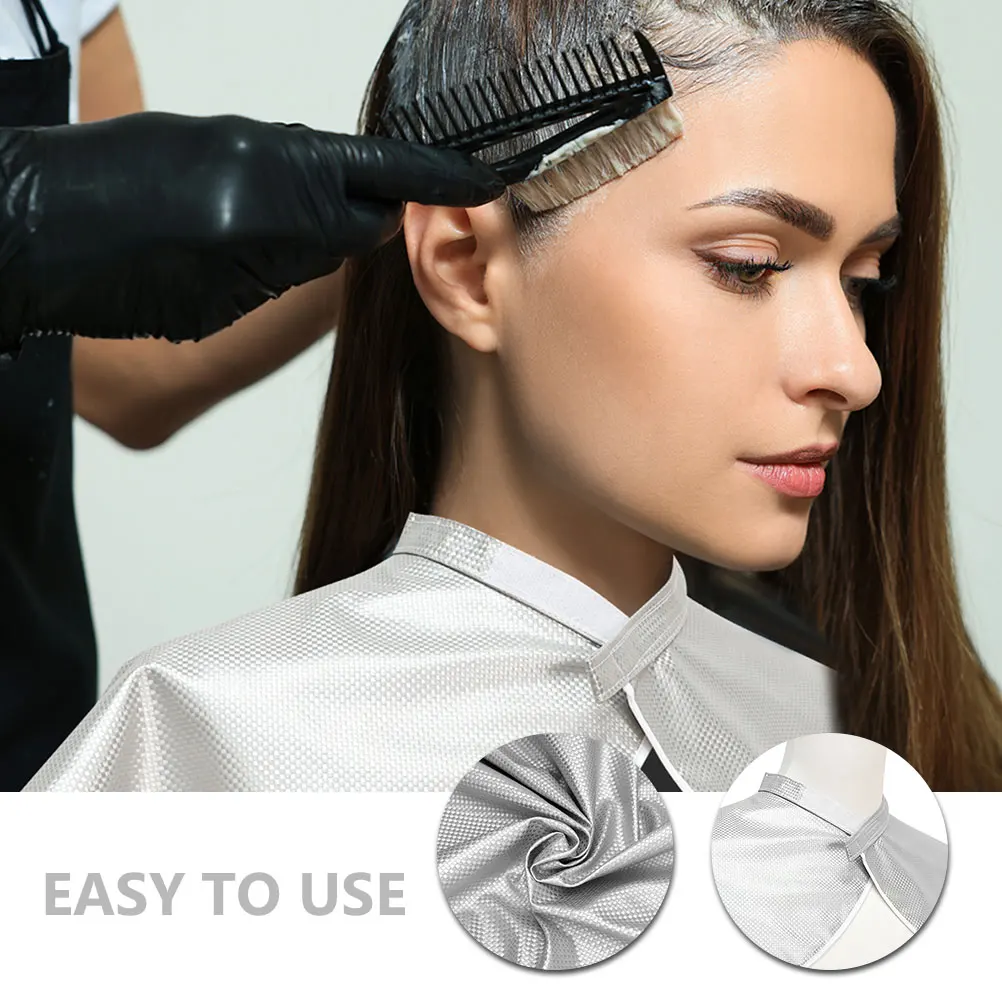 

Hair Cutting Cape Salon Hair Coloring Shawl Reusable Lightweight Protective Dye Cape For Haircuts Anti Oil Tinting Coating Smock