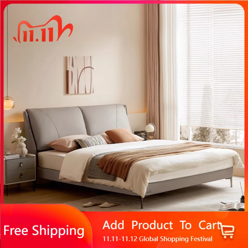 

Queen Princess Bed Modern Simple Headboards Frame Sleeping Unique Salon Bed Designer Princess Trendy Beliche Home Furniture