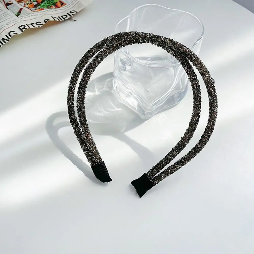 Fashion Design Fairy Headdress Girls Rhinestone Hair Band Women Hair Band Double Layer Hair Hoop Korean Style Hair Accessories