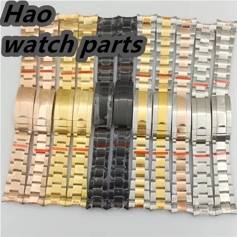 سوار ساعة بسوار من الفولاذ المقاوم للصدأ ، إبزيم قابل للطي ، حزام حافظة ميوكسي ، 20 من من من من الفولاذ المقاوم للصدأ ، 904L ، 36 من ، 39 من ، 40 من ،