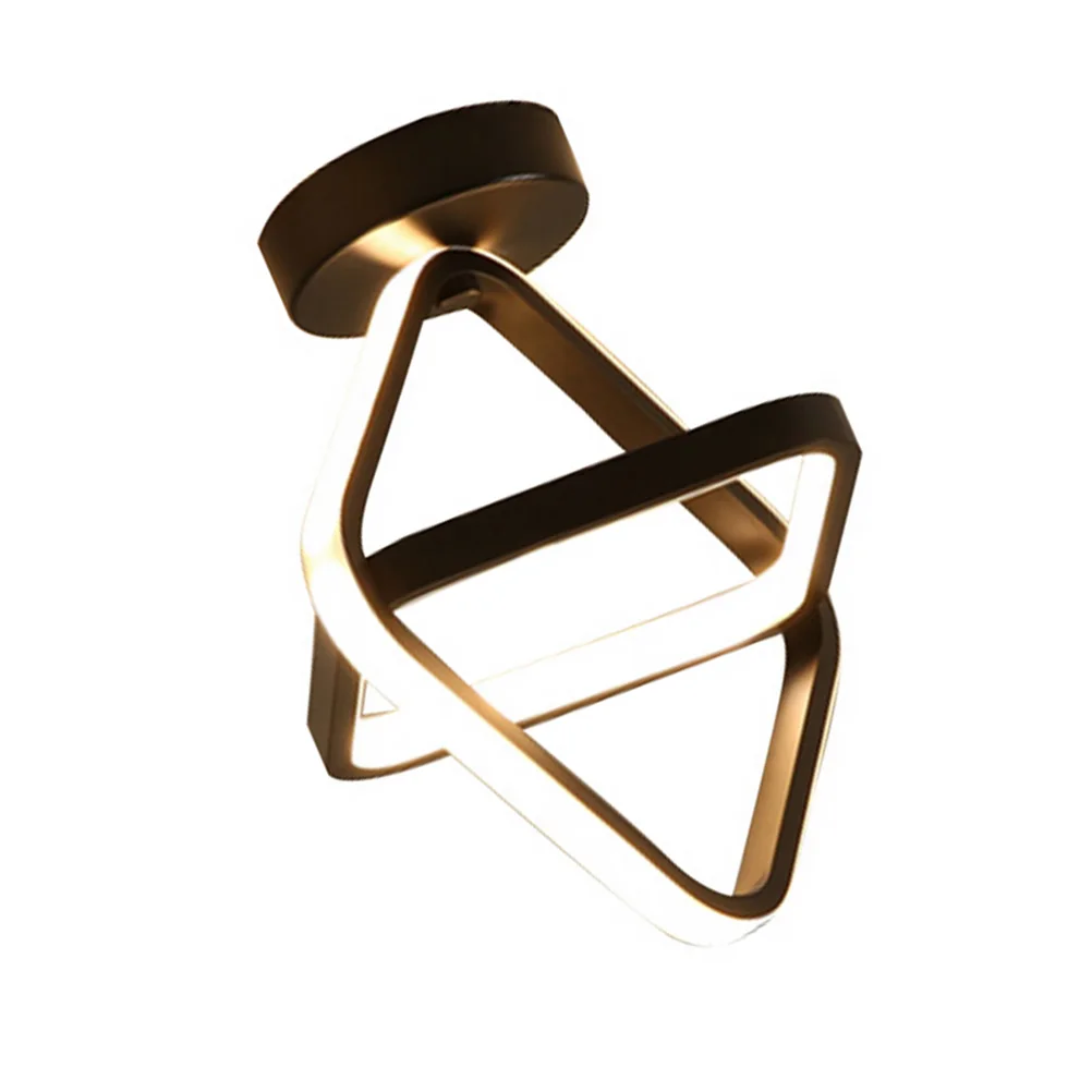 

LED Ceiling Lamp Black Square 6000K Bright Bedroom Living Room Corridor Yard Light Lighting Easy Install