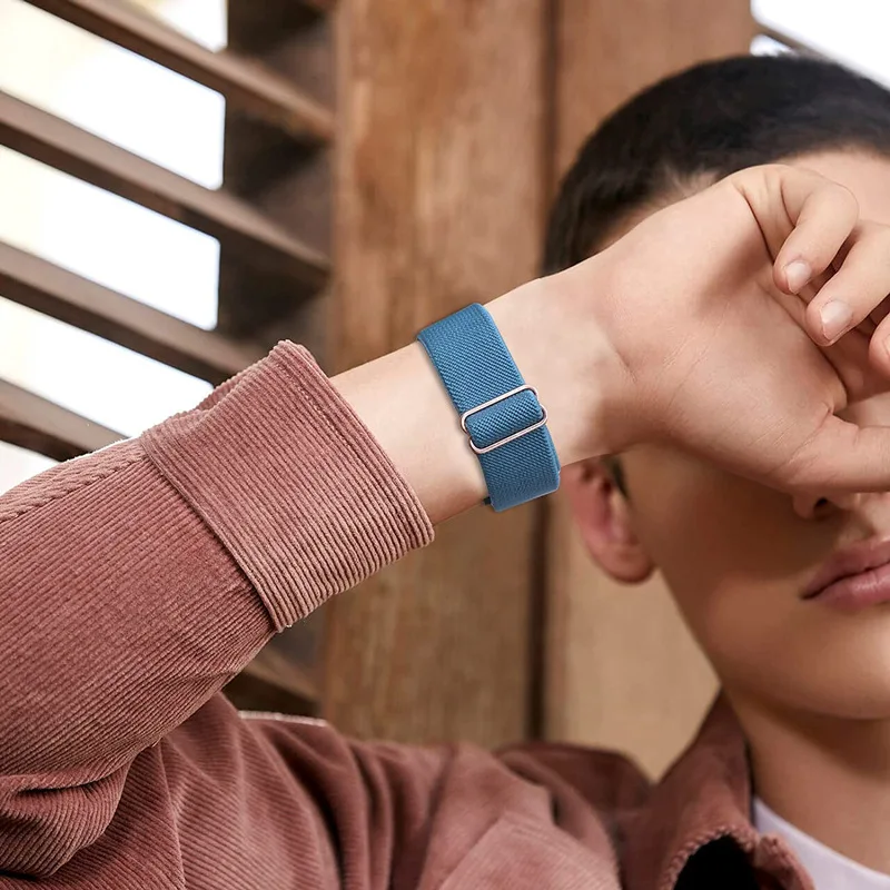 20 مللي متر 22 مللي متر حزام نايلون ل Amazfit GTR 42 47 مللي متر/GTR3 Pro/GTS/2e/3/4/2/GTS2 سوار صغير لفرقة Amazfit Bip S/U/3/5/ستراتوس 2 2S