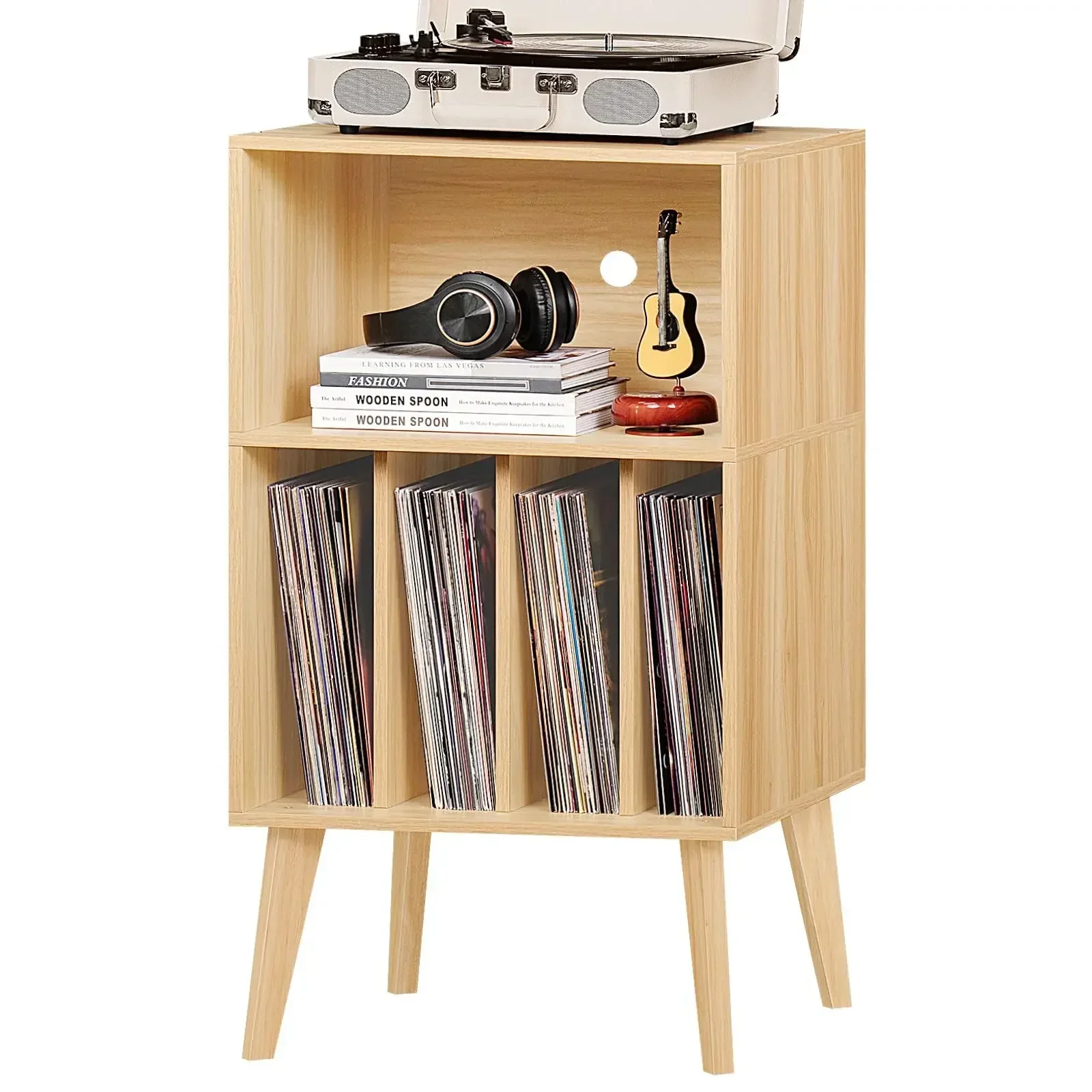 독특한 금속 다리 수납 캐비닛 심플 레코드 디스플레이 선반 테이블 - 아마존 맞춤 제작 가능