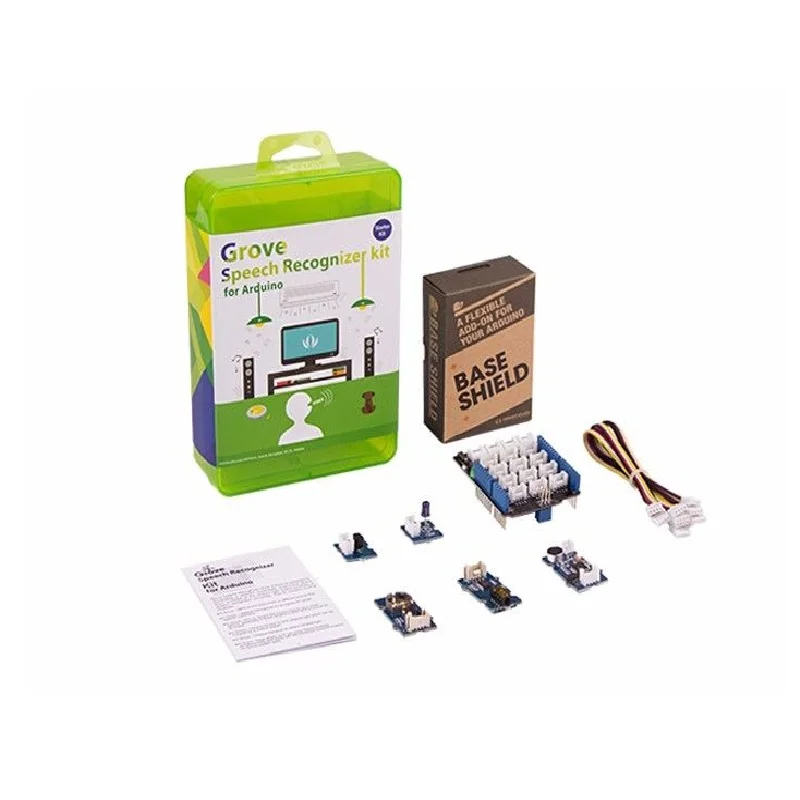 

Grove Speech Recognizer kit for Arduino, Voice Speech Recognition Grove Module, Infrared Receiver &Emitter,MP3 v2.0
