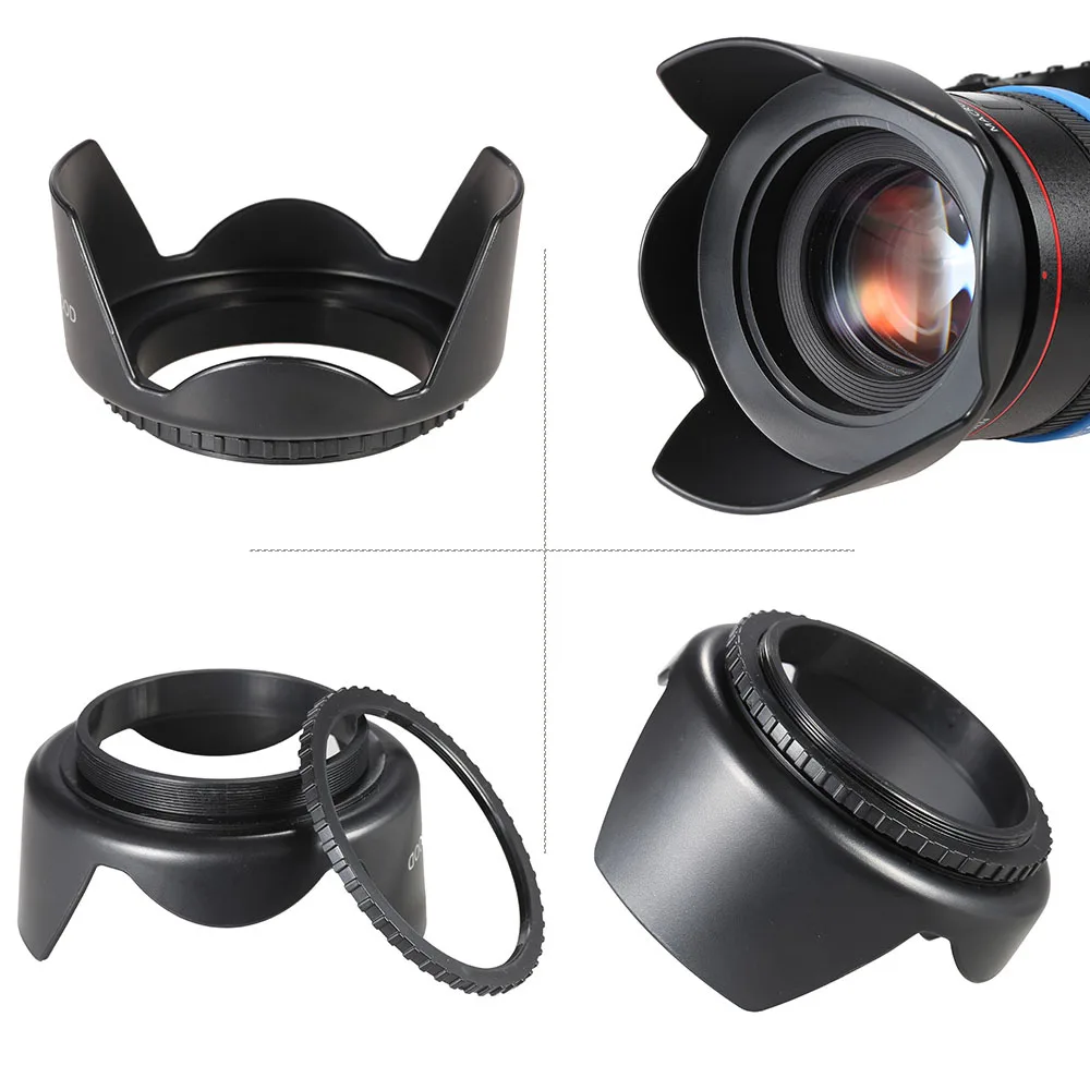49mm Filter Kit (UV+CPL+FLD) + Nylon Carry Pouch + Lens  + Lens  Holder + Lens Hood + Lens Cleaning Cloth CPL filter