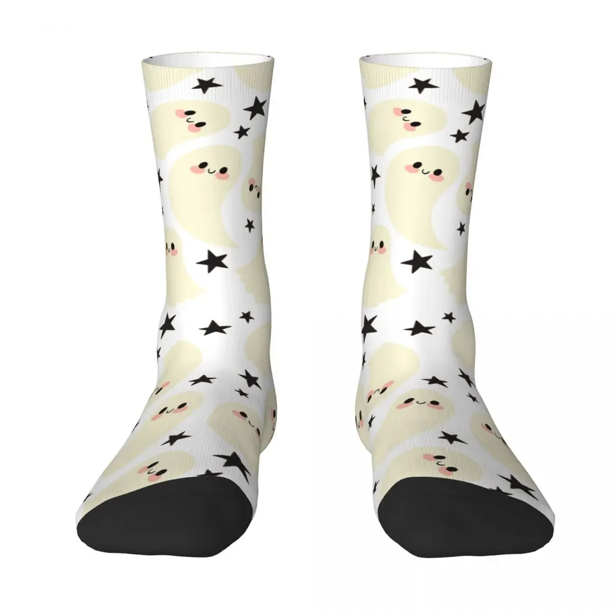 Cute Ghosts Socks Harajuku High Quality Stockings All Season Long Socks Accessories for Man's Woman's Gifts