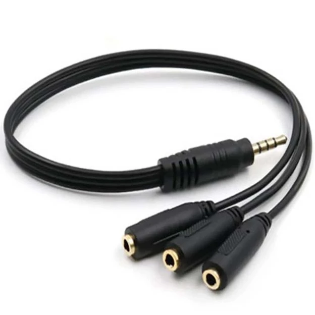 3.5mm Jack HUB Spliter Cable Aux Multi Headphone Earphone Audio Splitter Adapter