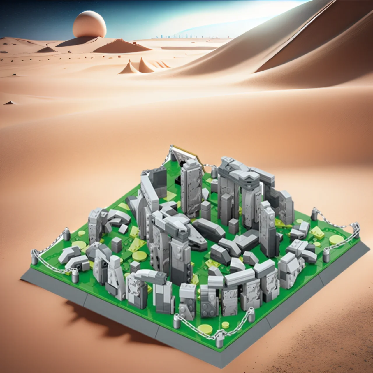 

Британия Англия Wiltshire Stonehenge Креативное здание Кирпич Всемирная история Знаменитый живописный точечный блок Коллекция развивающих игрушек