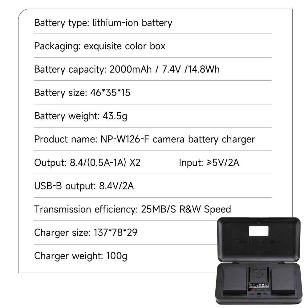 NP-W126S NP-W126 NP W126 بطارية مع حقيبة للتخزين شاحن ل فوجي فيلم فوجي XT20 X-A1 X-A3 X-Pro1 X-Pro2 X-T1 X-T2 HS30EXR