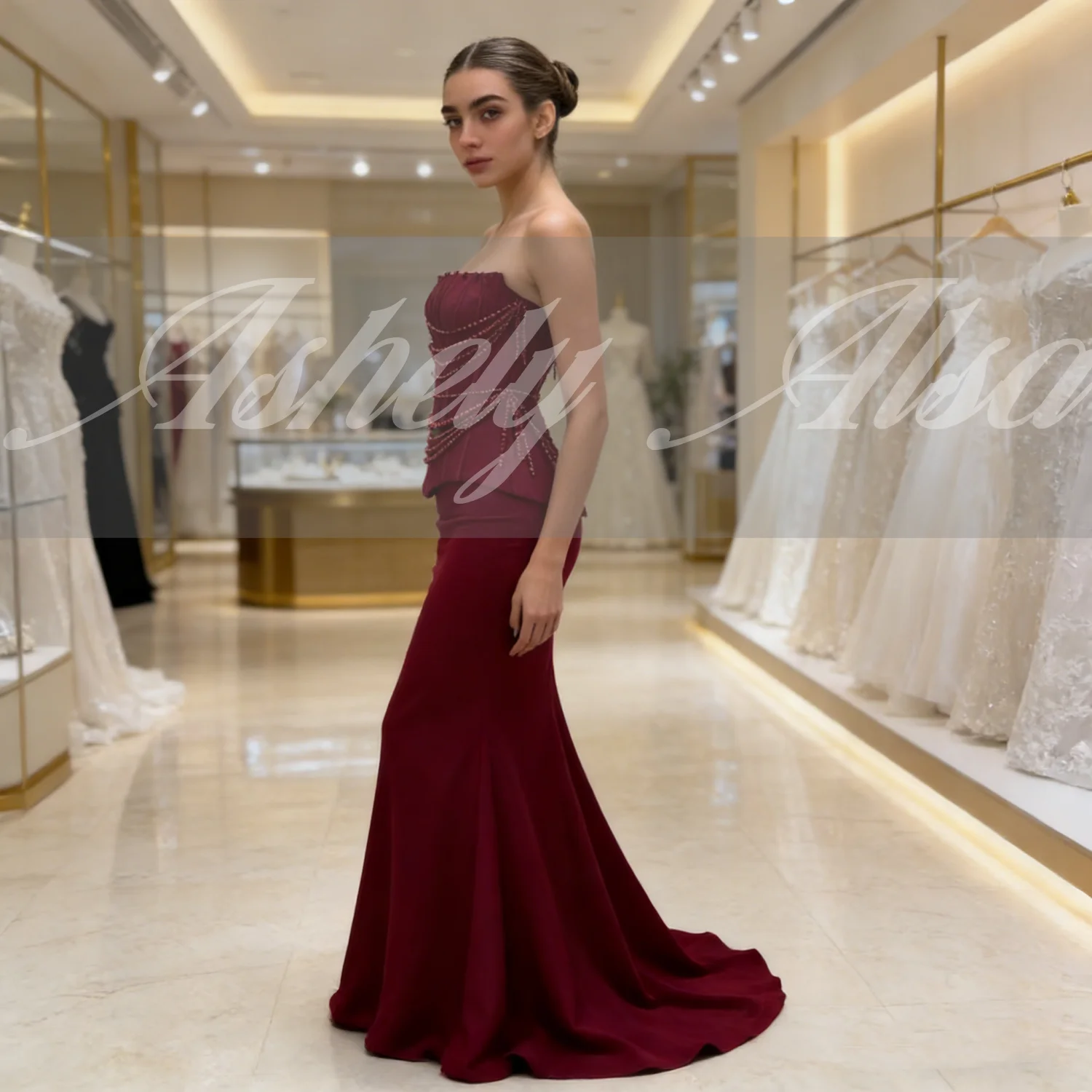 Abito da Sera Bordeaux dal Des - Women Formal Wear Designers recensione e prezzo