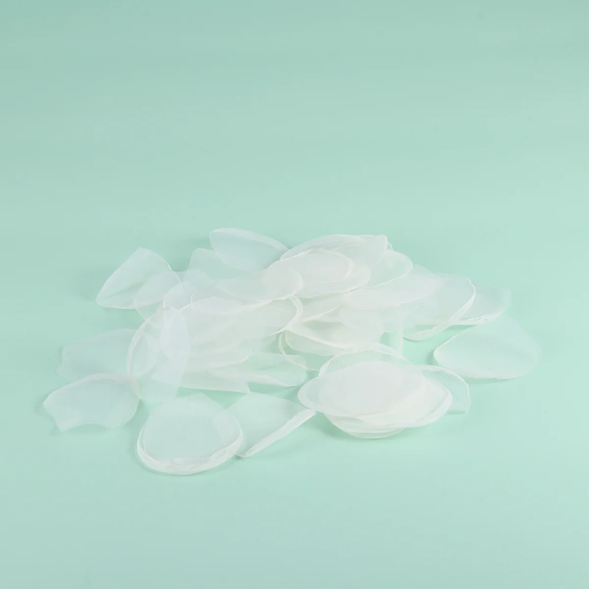 

50Pcs DIY Organza Flower Piece Bridal Headdress Elegant Wedding Party Decorations Handicraft Supplies