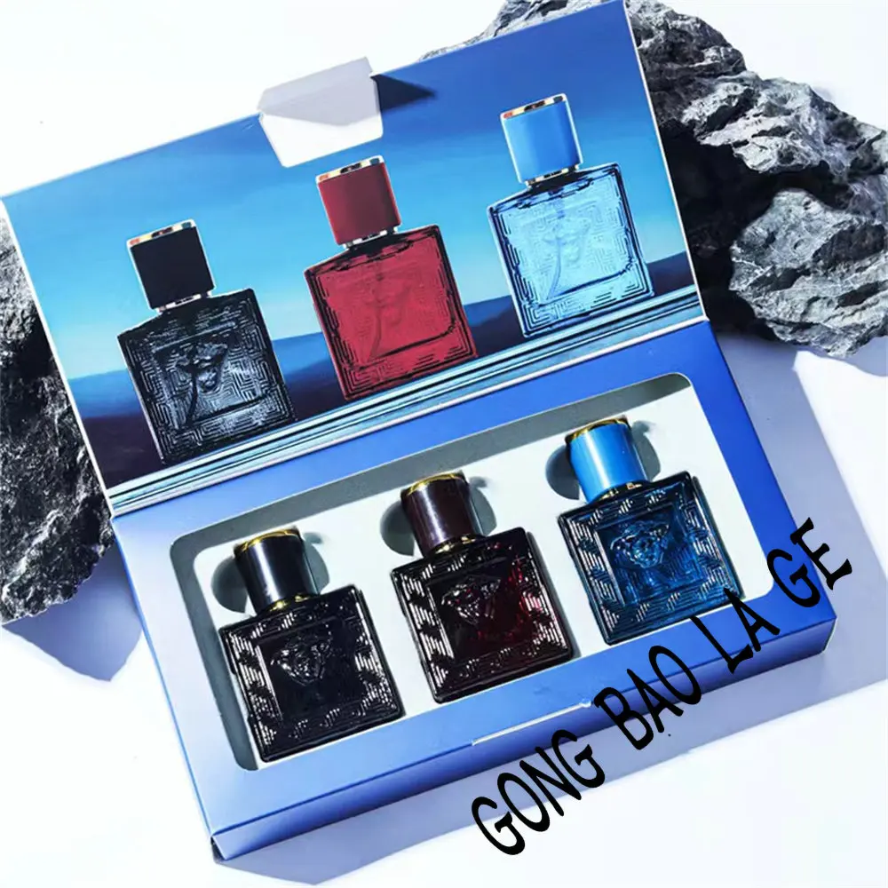 Brand 90ml Men Perfume Gift Box 3pcs Set Charming Man Colognes Lasting Fragrance Attracting Women Perfumes Hombres Originales