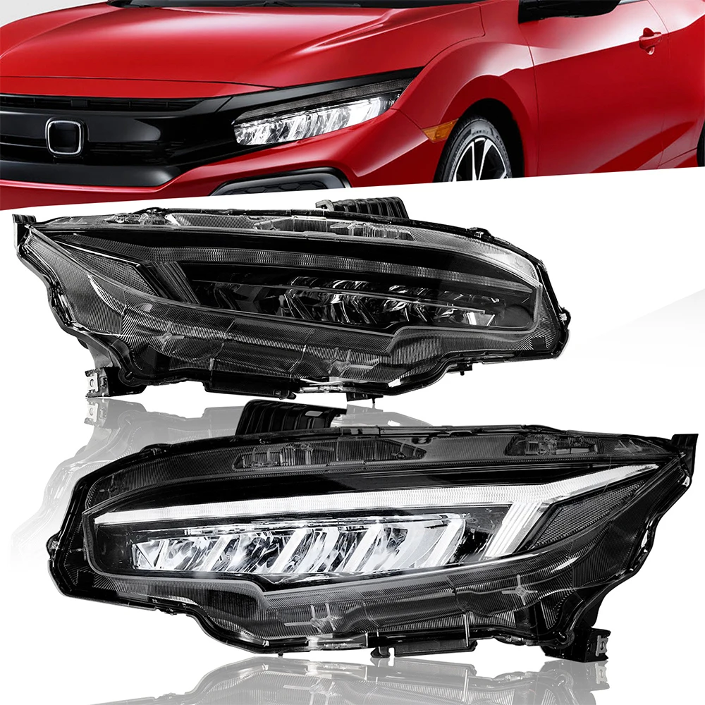 For Suitable for the 2016-2021 Honda Civic Archaic with full LED headlights for the tenth generation Civic